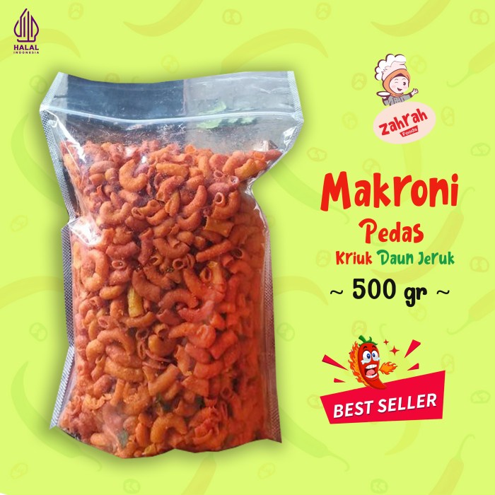 

Makroni Pedas 500 gr - Gurih Kriuk / Camilan Instant