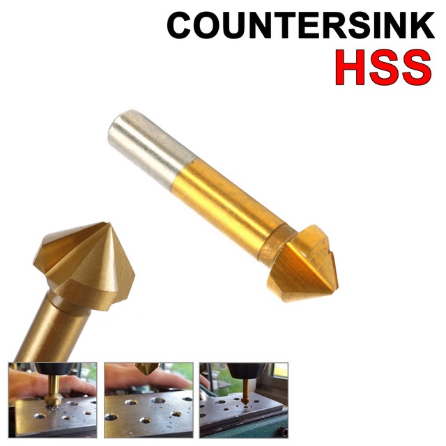 Countersink 16x90° HSS TIN Mata Bor 16 mm Cutter Milling Chamfering 16mm