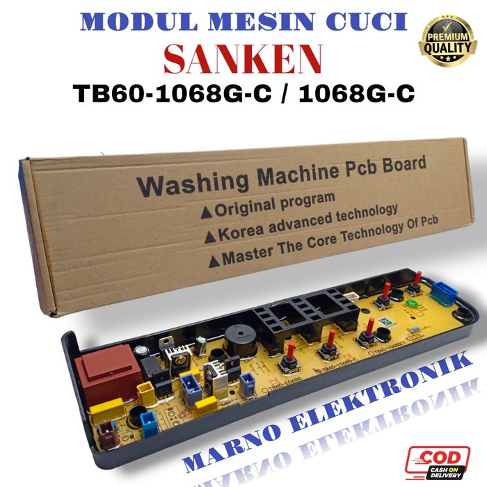 MODUL PCB TB60-1068G-G  MESIN CUCI SANKEN TOP LOADING AW-S831BK ORI