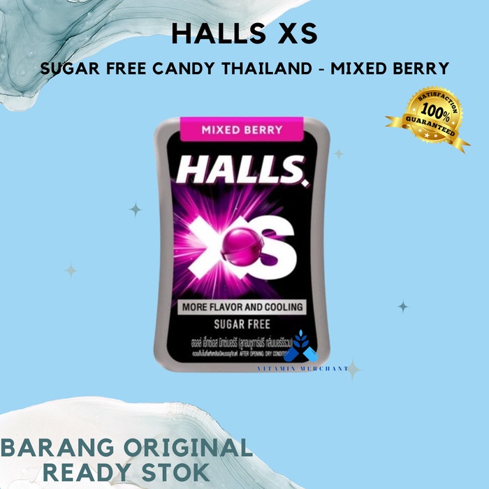 

Halls XS Free Sugar Candy. Permen Bebas Gula. Thailand - Mixed Berry