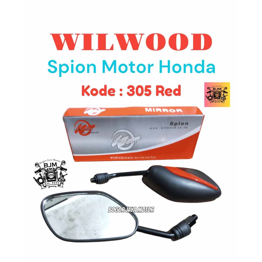 1 SET WILWOOD KACA SPION MOTOR HONDA 305 RED SPION HONDA KACA SPION HONDA MERAH MURAH KACA MOTOR SPI