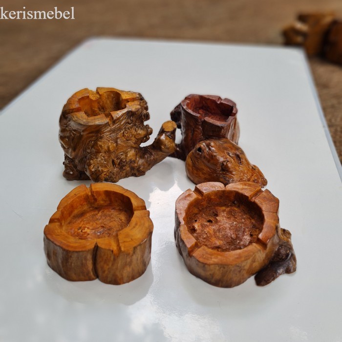 Asbak kayu kopi wood coffe murah
