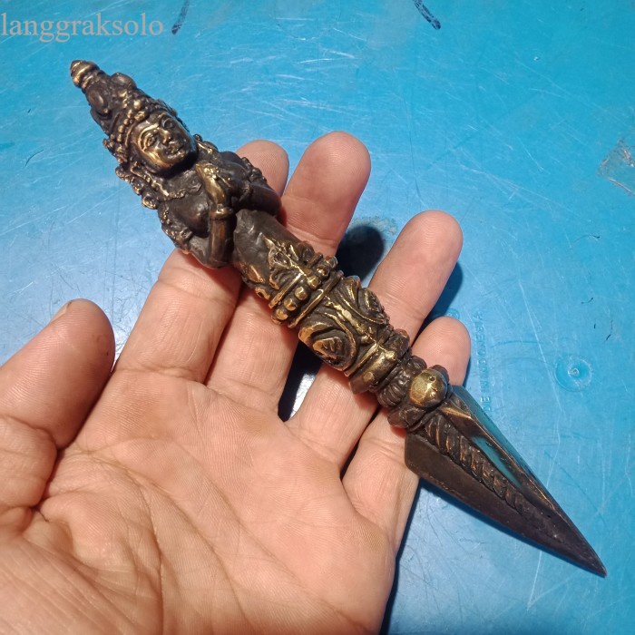 

termurah Tombak Pandito Semedi Hitam Antik