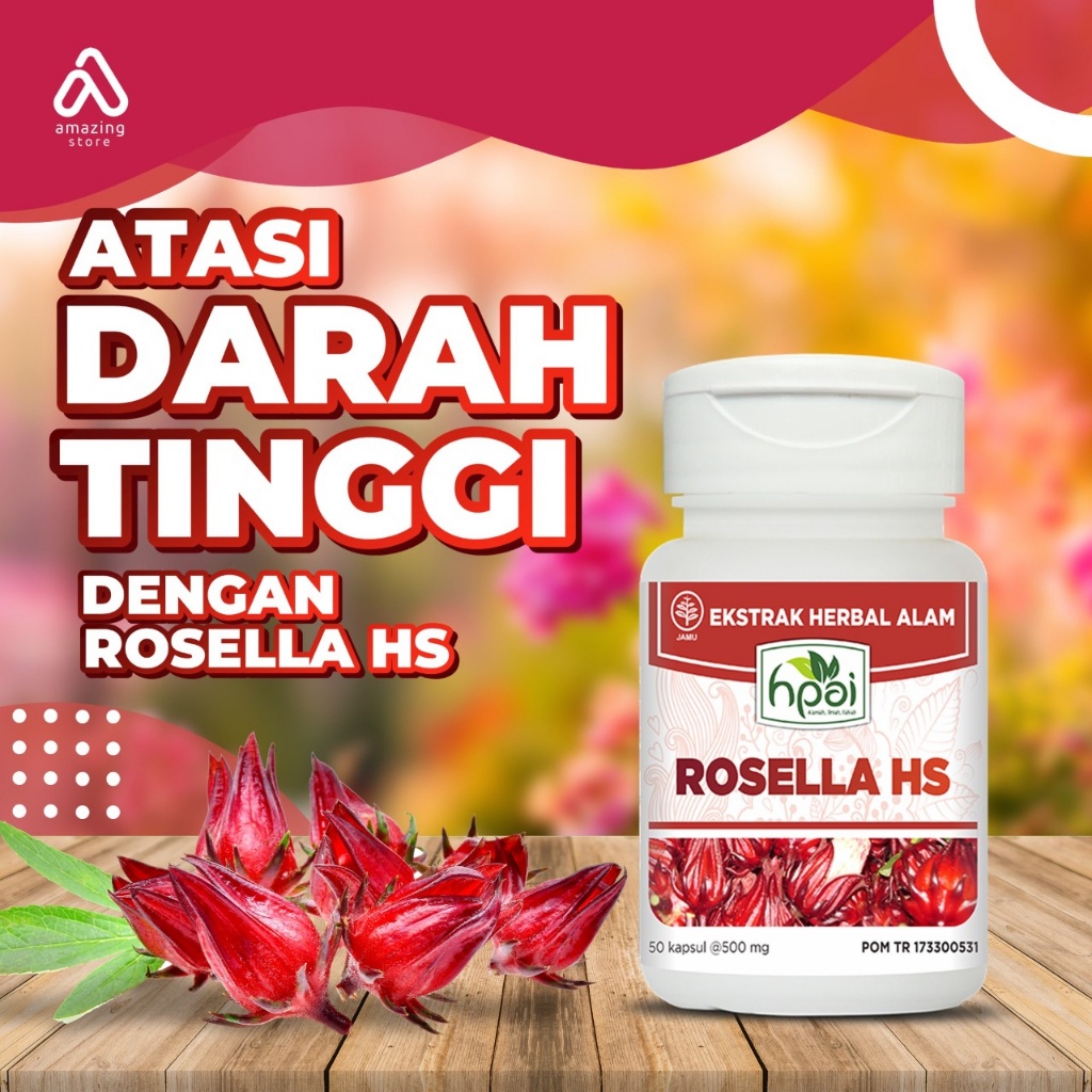 

ROSELLA HS - Herbal Hipertensi Obesitas Kolestrol - Hni Bpom 333 Healthy Shop