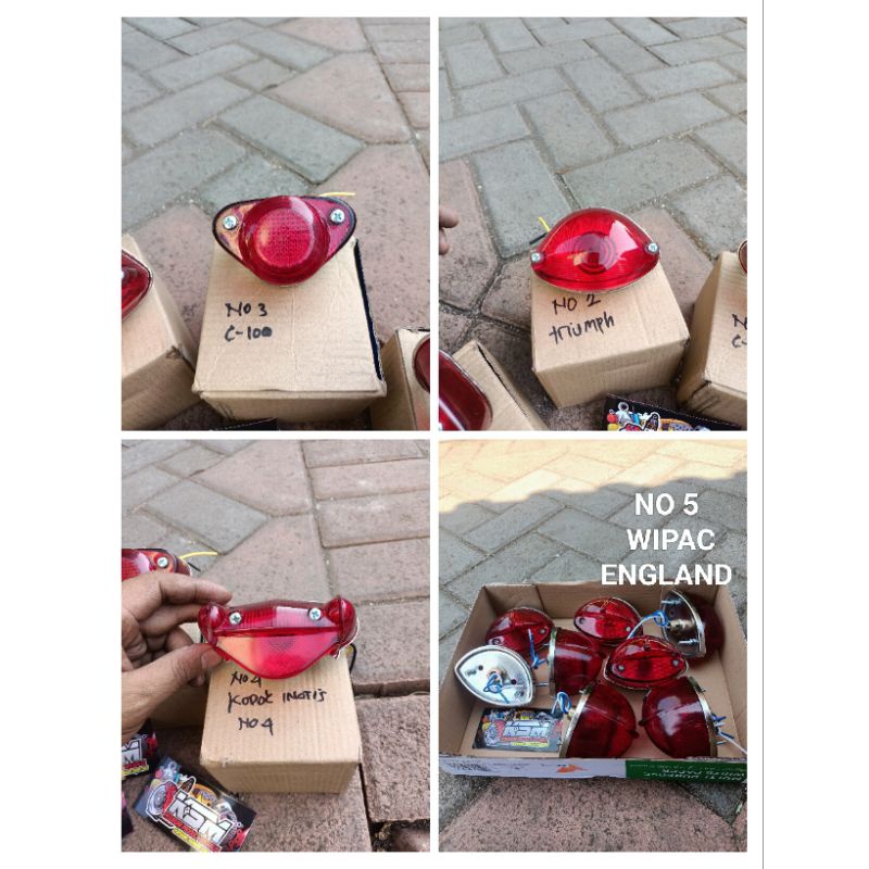 STOPLAMP WIPAC ENGLAND/STOPAN BSA /LAMPU BELAKANG WIPAC ENGLAND/