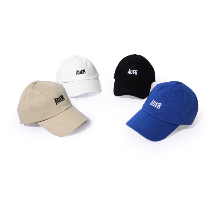 ✨MURAH✨ -Ader Error Embroidery Logo Cap - White