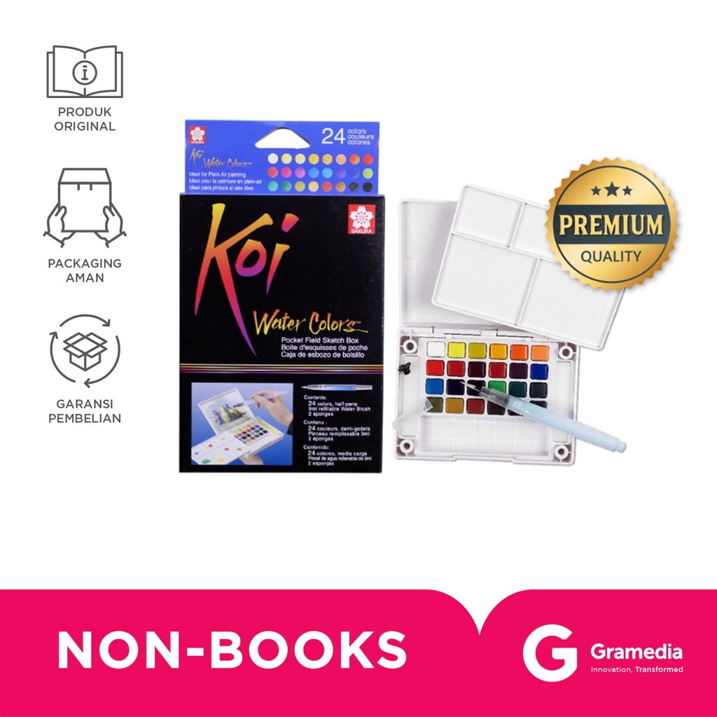 

Sakura Koi W/C Pocket 24 With W/ Brush