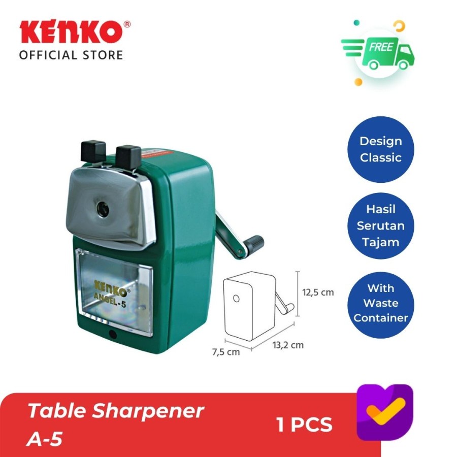 

KENKO TABLE SHARPENER A-5 Plain - Abu-abu Terjual 70+ • bintang4.9 (27 rating) • Diskusi (1)