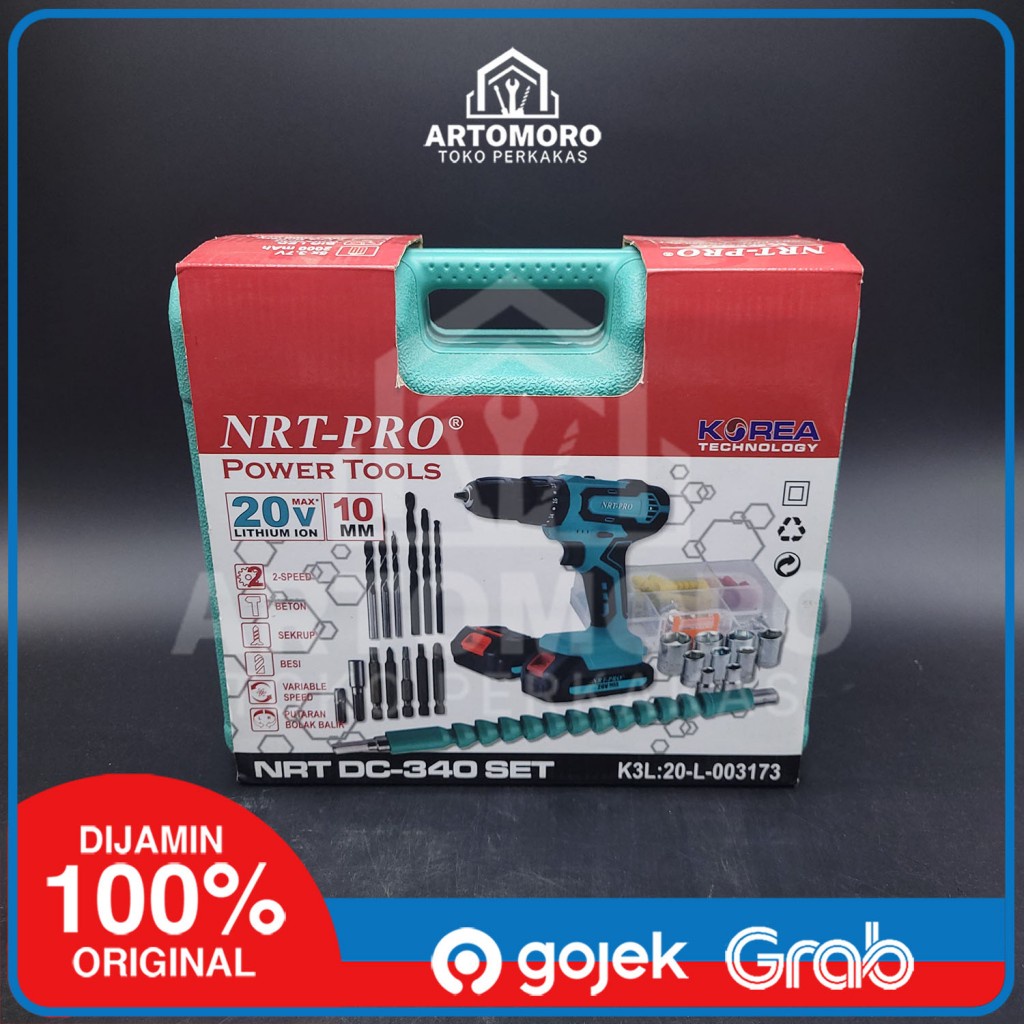 Mesin Bor Tangan Cordless NRT-PRO