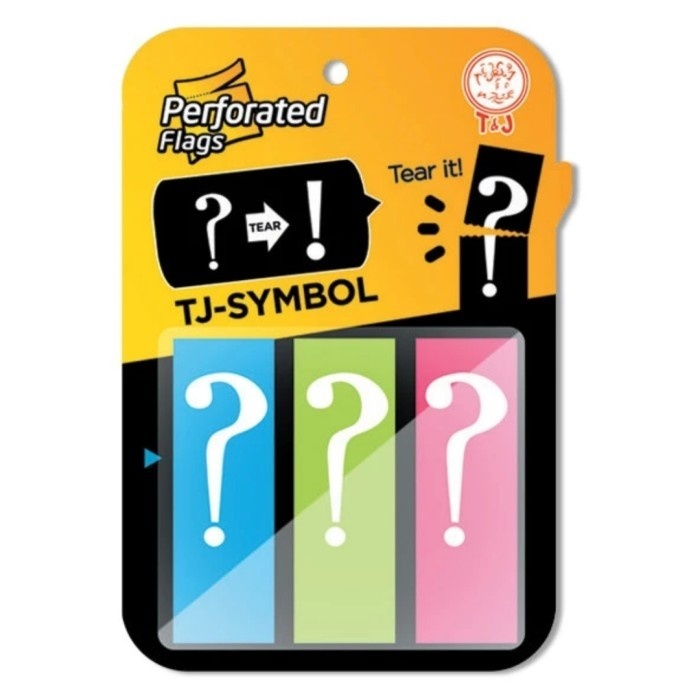 

T&J Perforated Flags Index Notes Bisa Disobek TJ-Symbol