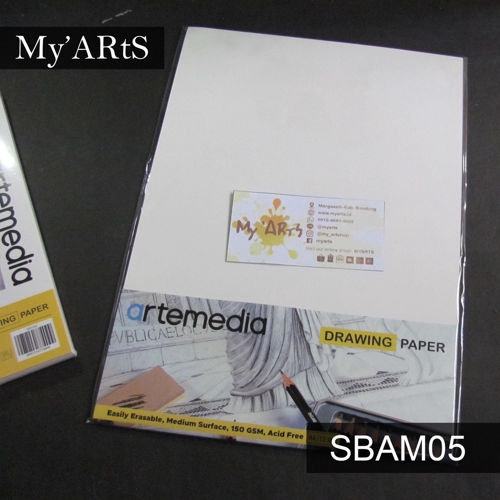 

Artemedia Drawing Paper A4 12 Lembar 150 gsm Kertas Sketsa Gambar Lukis Pensil