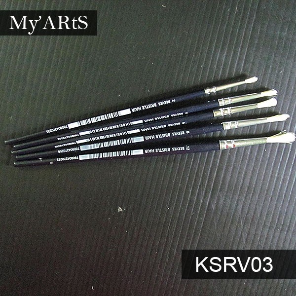 

Reeves Bristle Round Brush Kuas Lukis Gambar Cat Minyak Kanvas Myarts