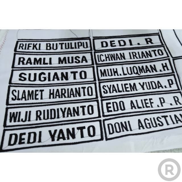 Bordir Nama bordir/nama satpam/nama custom/nama satpam/security Bordir Nama Custom