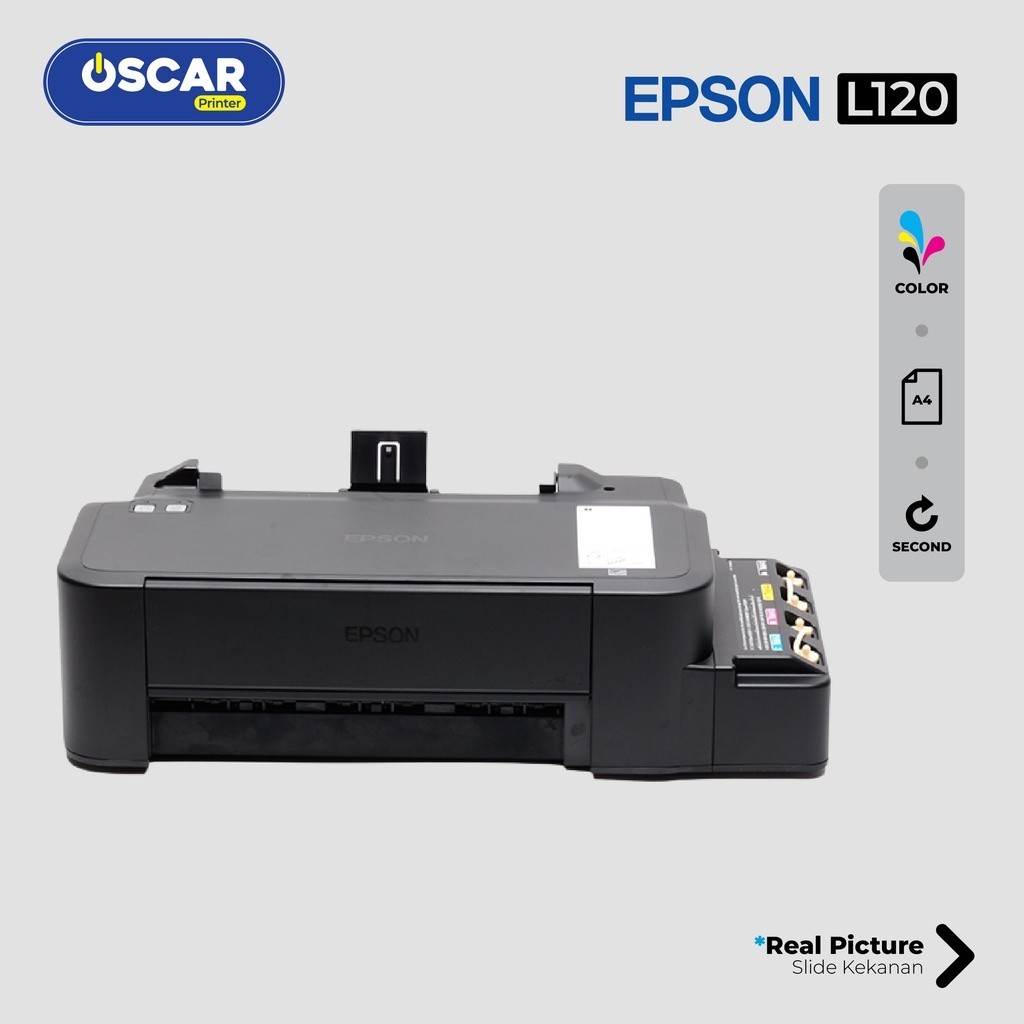 Printer Warna Epson L120 + Tinta Baru Nozzle Full