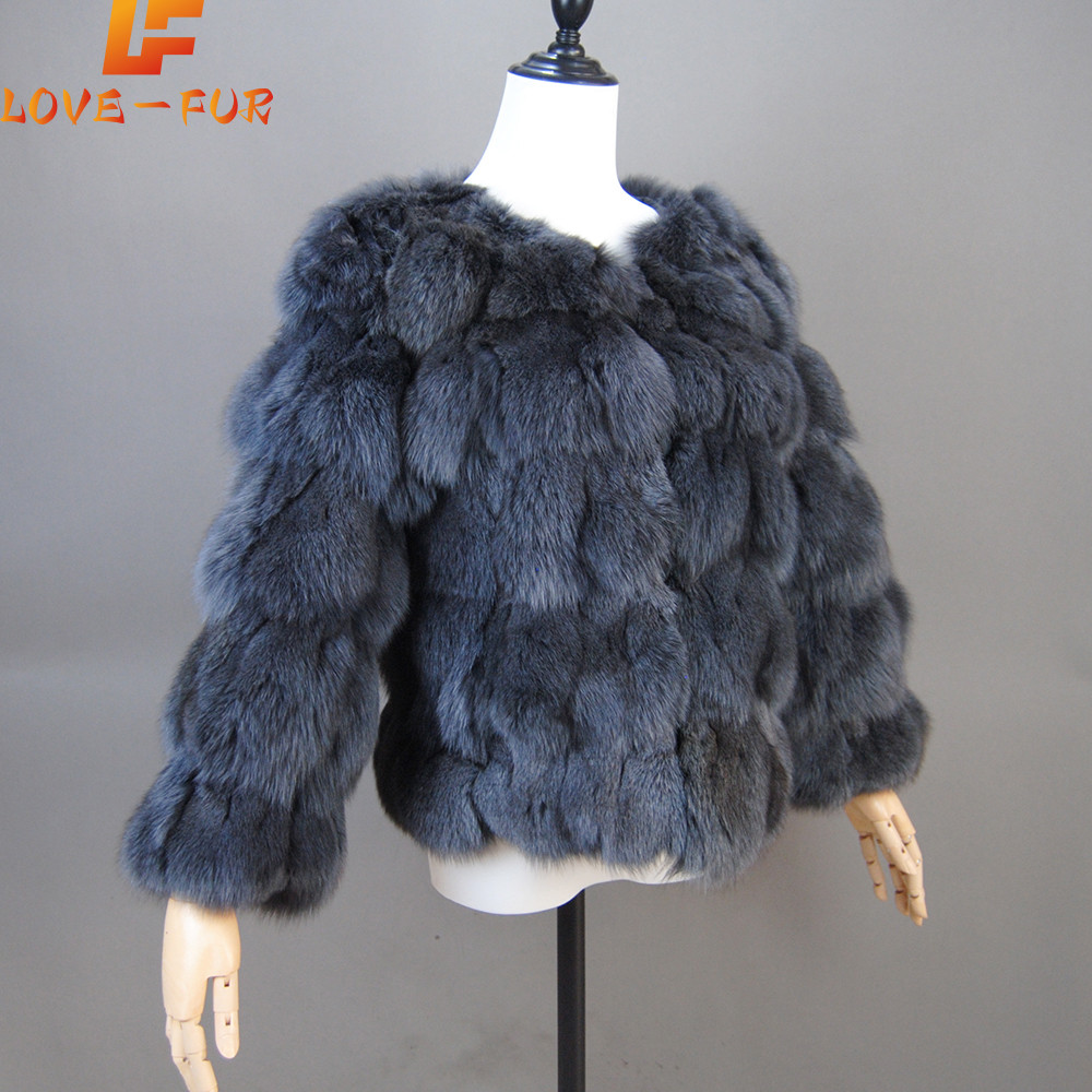 2025 New Style Real Fur Coat 100% Natural Fur Jacket Female Winter Warm Leather Fox Fur Coat High Qu