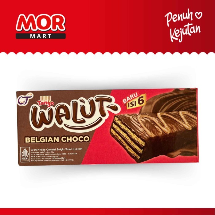 

Wafer Tango Walut Belgian Choco 90g [1 Box Isi 6 Pcs @15g]