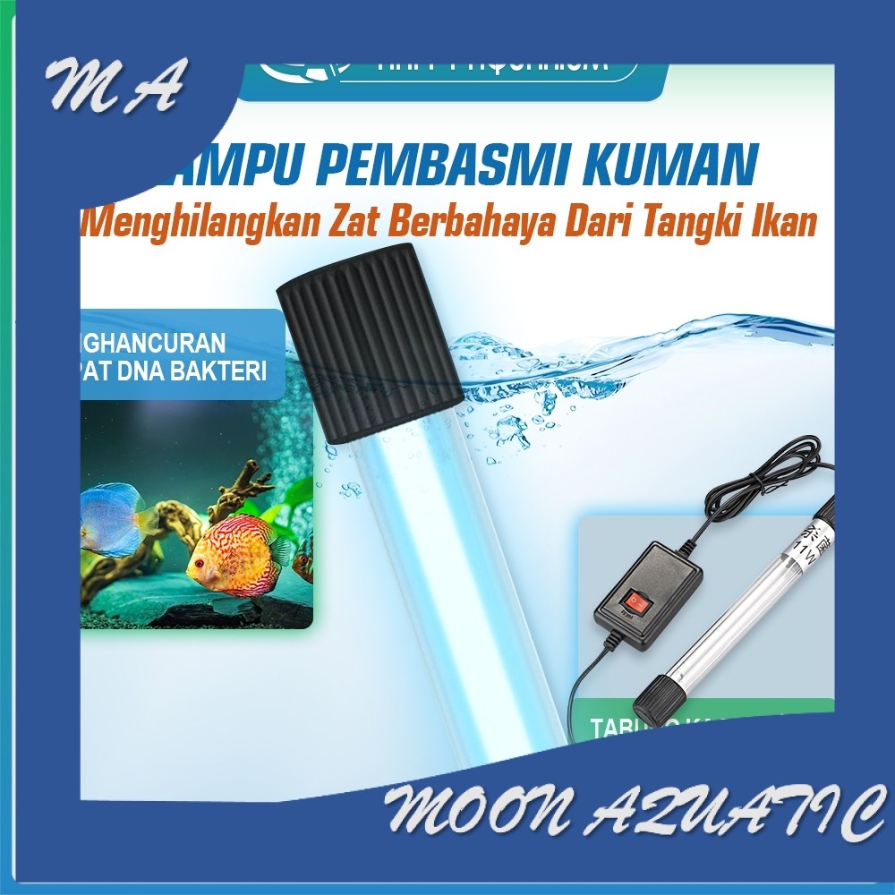 Lampu UV Tangki Ikan UV Sterilisasi Lampu ultraviolet aquarium LAMPU UV AQUARIUM AKUARIUM KOLAM IKAN