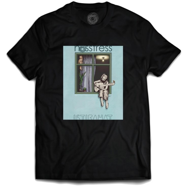 T Shirt Band Nosstress - Istirahat Black, M