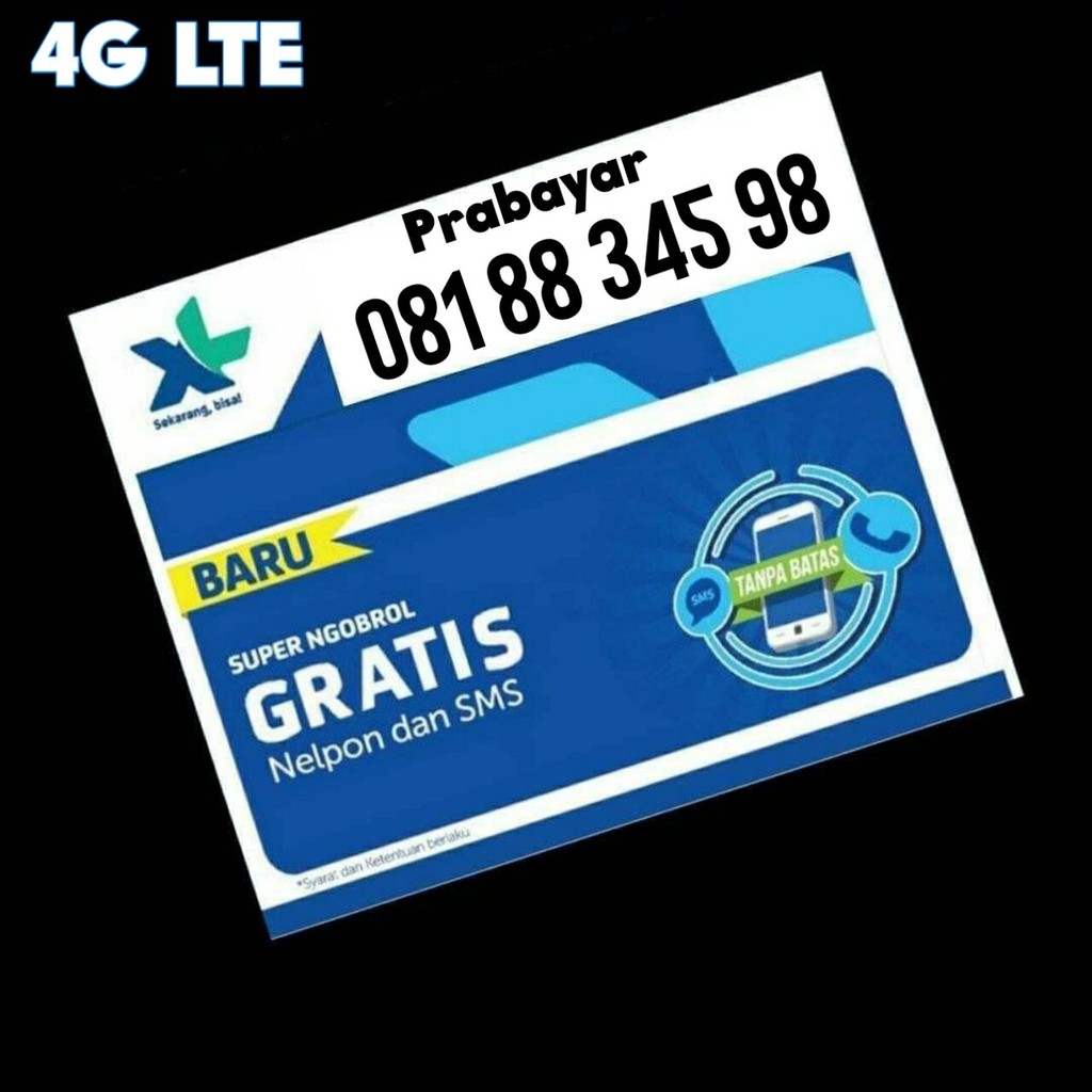 Nomor cantik XL 10 digit kartu perdana XL 10 digit prabayar 0818