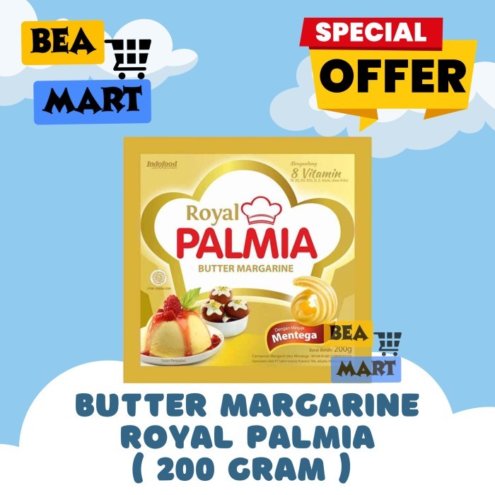 

Royal Palmia Butter Margarine | Mentega Sachet Saset 200 gr Murah