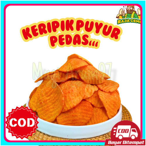 

Keripik Puyur Kerupuk PUYUR Rasa Pedas Gurih Manis 1kg