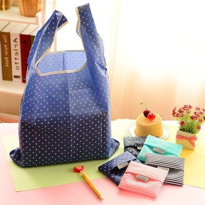 Rena V - TP098 Tas Kain Lipat Belanja Supermarket Portable Grocery Shopping Bag - Bintang Tosca