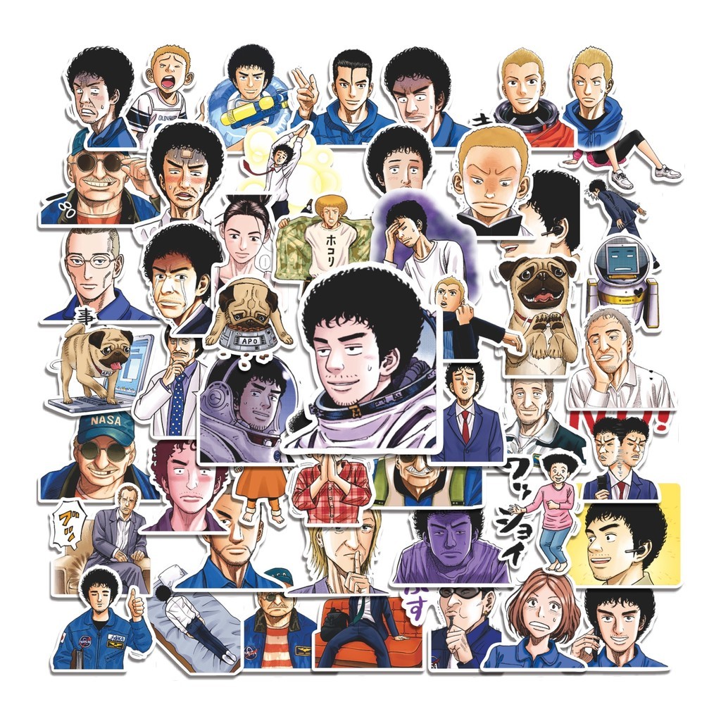 

COD 50 Pcs Stiker Space Brothers Anime Lucu Anti Air Untuk Dekorasi Notebook Sepeda Skateboard Handphone DIY