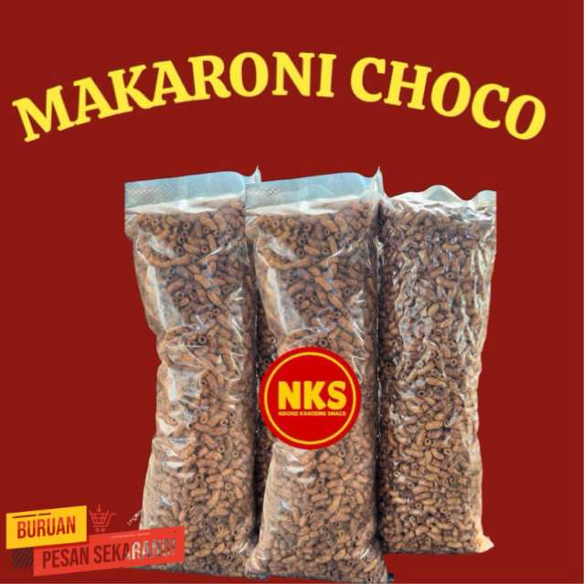 

MAKARONI CHOCO PIPA BANTAT 1KG CEMILAN RASA COKLAT GURIH MANIS ENAK Food Snacks