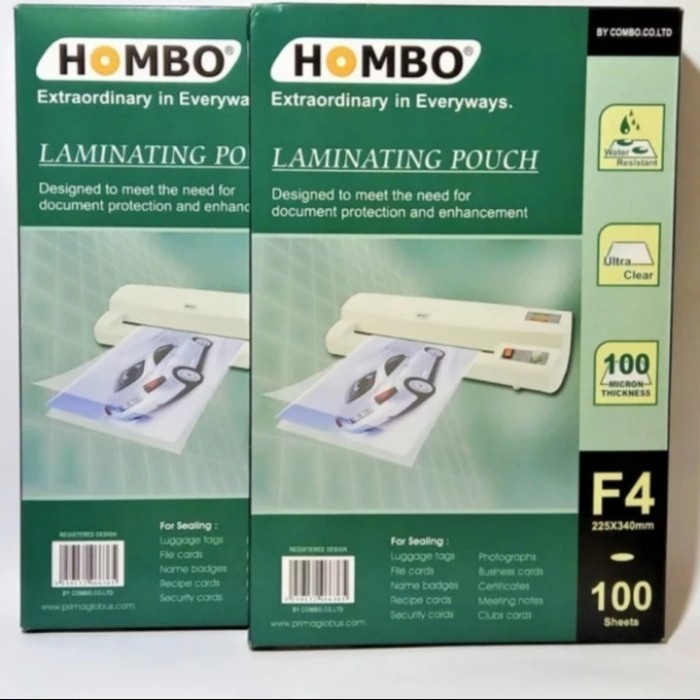 

PRODUK TERLARIS Laminating Pouch F4 HOMBO