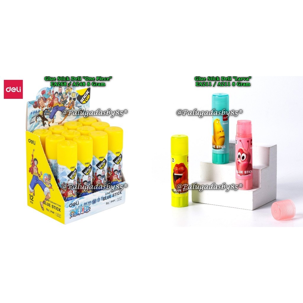 

Deli Glue Stick EA248 8 Gr One Piece, Larva Lem Batang Tidak Beracun, Aman untuk Kertas dan Foto