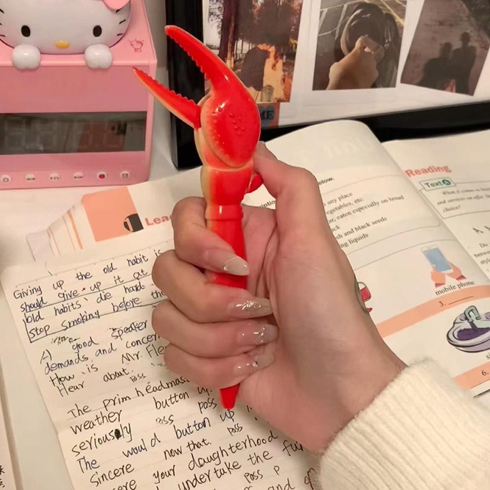 

Fun Lobster Paw Ballpoint Pen Personality Crab Clip Pliers Pen Marine Creature Crab Leg Pen Korean Stationery Office Supplies