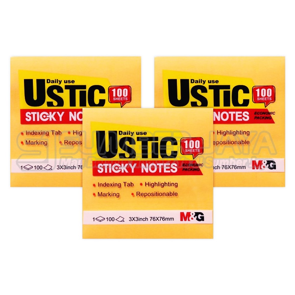 

Sticky Note U-Stick 3X3 Daily Use Economic Packing AS33U178/YS-464 ASS33U177/YS-463 AS33U176/YS-462 AS338175/YS-461