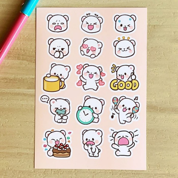 

Mall -martstrong247.id~[PROMO TERLARIS] Milk Daily Sticker - MM022