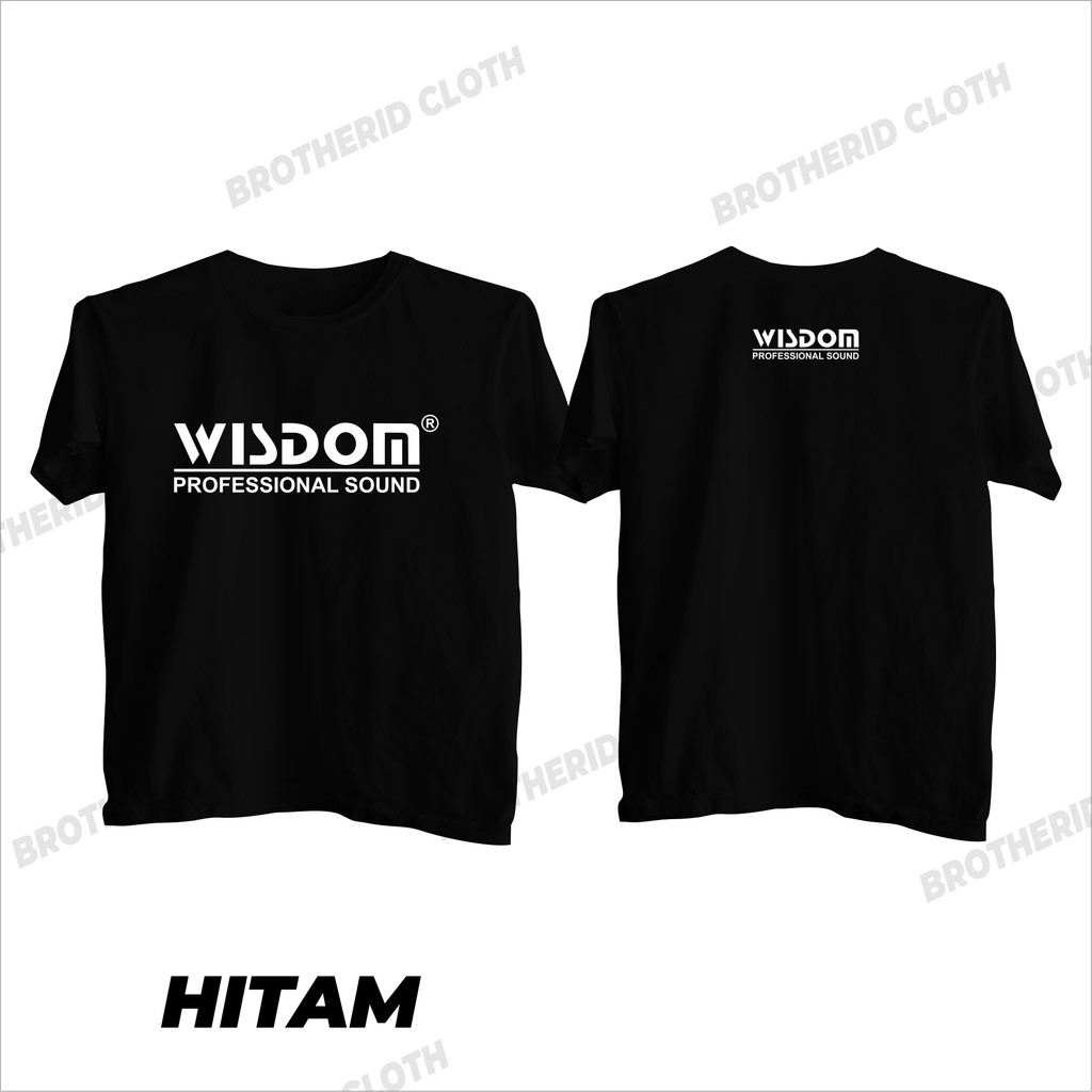 Kaos Wisdom Profesional Audio Baju Operator Sound System Original