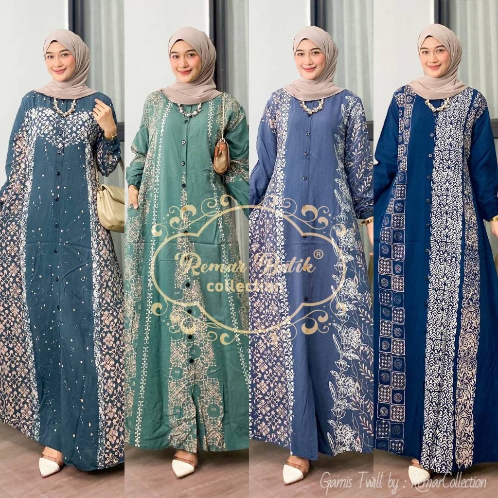 [HOT NEW] Gamis Twill Terbaru / Gamis Twill Ori / Homedress Rayon Twill / Gamis Twill Rayon