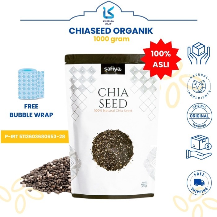 

[TERBARU] Chia Seed Organic Mexico 1 Kg Chiaseed Premium Original - 1 Kg