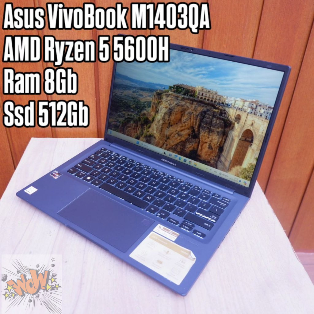 Laptop Asus VivoBook GO  M1403QA AMD Ryzen 5 5600H Ram 8Gb Ssd 512Gb Laptop Murah-Laptop Bekas-Lapto