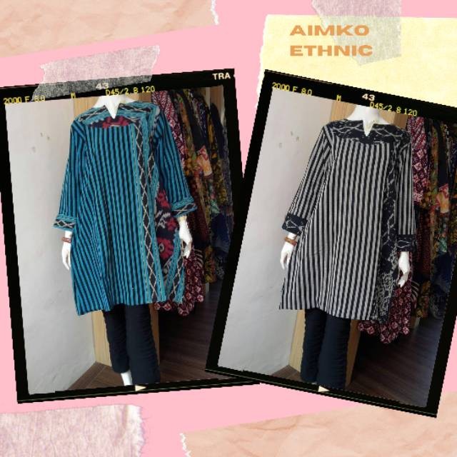 LURIK Tunik tenun motif lurik