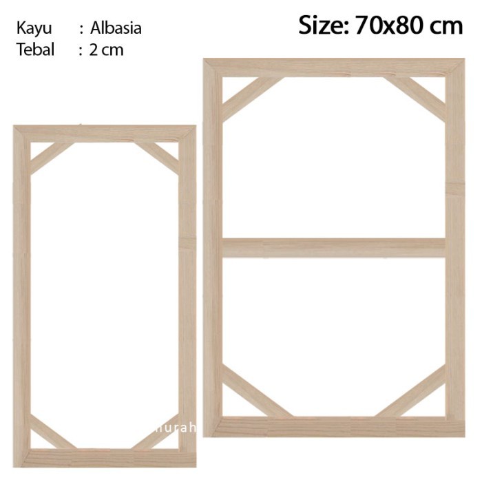 

Spanram 70x80 cm Span Ram Kayu Frame 80x70 cm