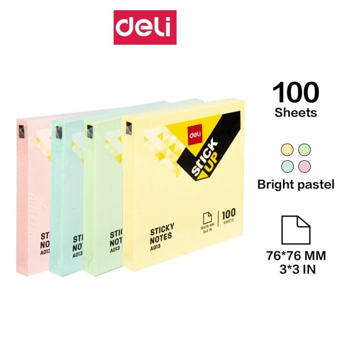 

Deli EA01303 Memo tempel - Sticky Notes 76×76mm 3''×3'' 100 sheet