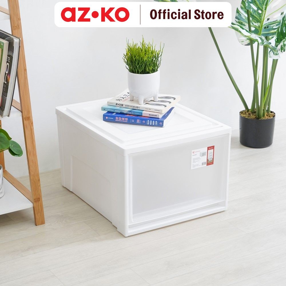 AZKO Iris Laci Penyimpanan - Putih Frosted Laci Serbaguna Penyimpanan Indoor Multifunctional Drawer 