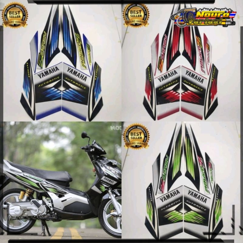 Aksesoris striping yamaha Nouvo z 2005 2006 list body motor standar