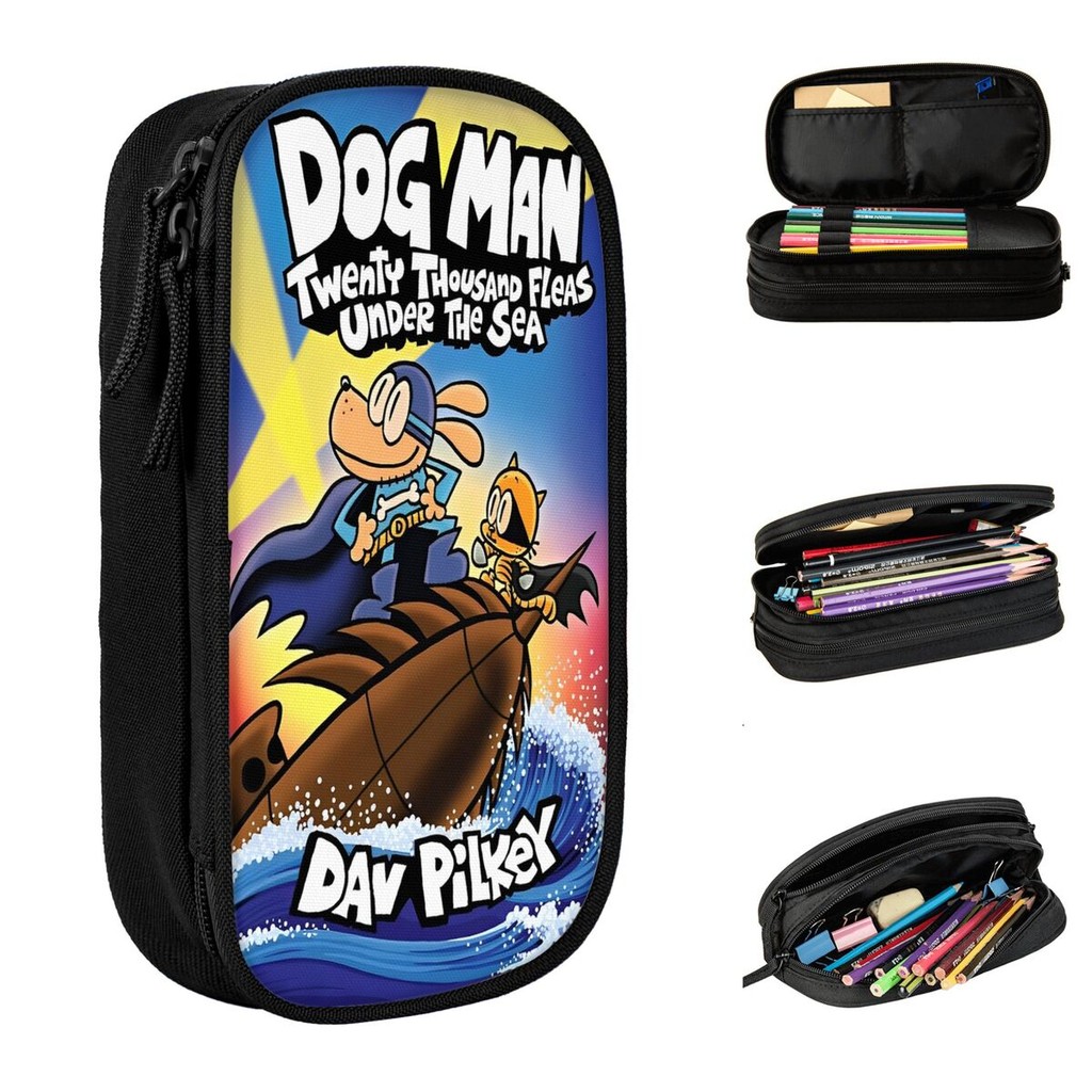 

Dog Man And Petey Cat Cartoon Pencil Cases Lovely Pen Holder Pencil Bags Girls Boys Big Capacity Office Gifts Pencilcases