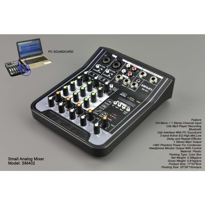 mixer audio Ashley FX 402i/fx402i mini mixer.original - Ashley SM-402