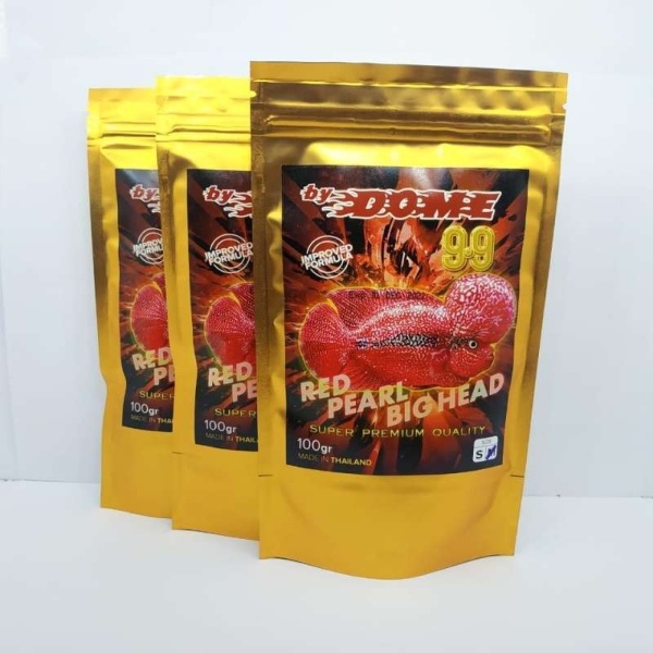 Pelet 99 Dome Louhan Makanan Pelet Ikan Lohan Original Thailand 100gr