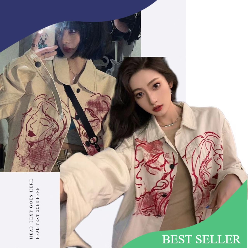 COD##jeans jaket wanita kekinian/jaket denim wanita/Oversized Jacket Import/jaket bomber/jaket vinta