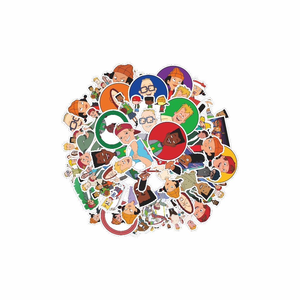 

COD✨ 50 Pcs Stiker Pack Motif Kartun Recess Lucu Aesthetic Vynil Waterproof untuk Freebies Sticker Buku Journal Casing HP Laptop