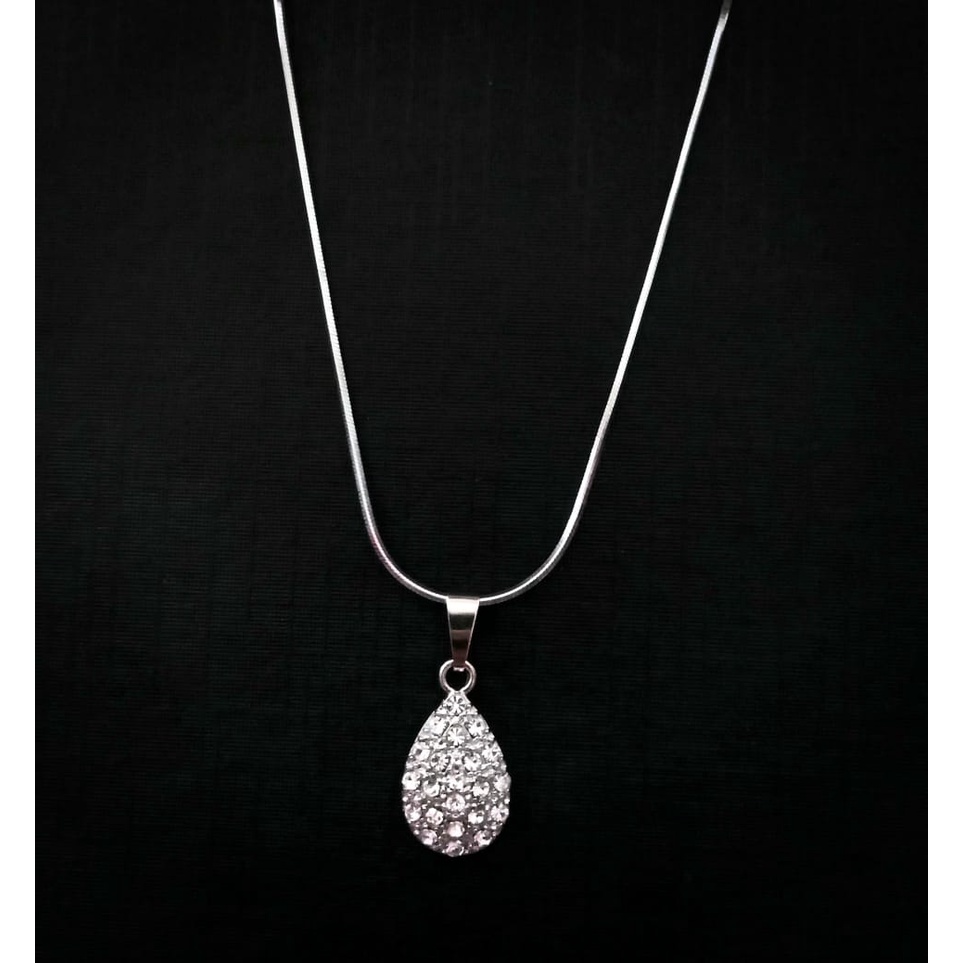 PROMO KALUNG LIONTIN MATA WARNA SILVER KALUNG WANITA TERKINI KALUNG KOREA TERBARU KALUNG PUTIH KALUN