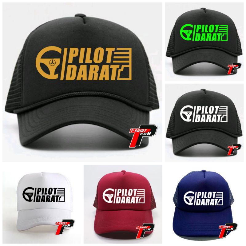 Topi Pilot Darat Trucker