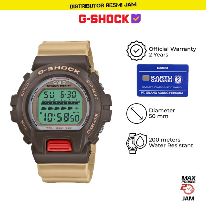 GShock DW-6600PC-7A2DR DW-6600 DW6600PC DW6600 Garansi Resmi 2 Tahun